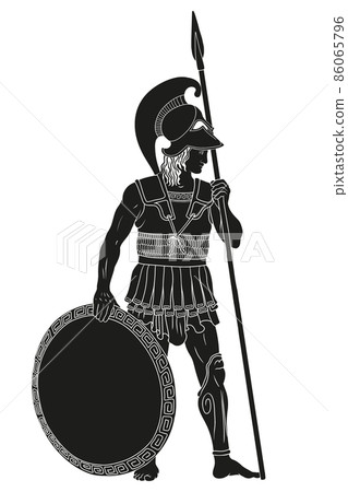 Ancient Greek warrior. 86065796