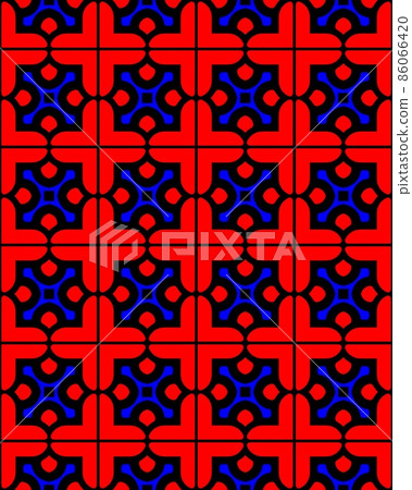 Decorative seamless pattern. Endless pattern for Wallpaper, textile, packaging, printing, cloth. Abstract texture. Traditional ethnic ornament for your design. Oriental style. 86066420