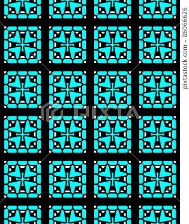Seamless repeat pattern with rectangles of light blue elements 86066626