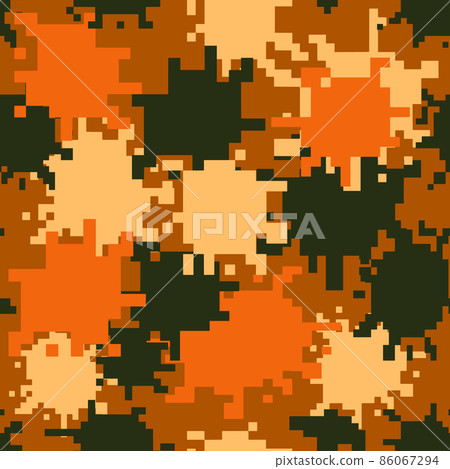 Camouflage pattern. Design element for poster, clothes decoration, card, banner. Vector illustration Camouflage pattern. Design element for poster, clothes decoration, card, banner. Vector illustration 86067294