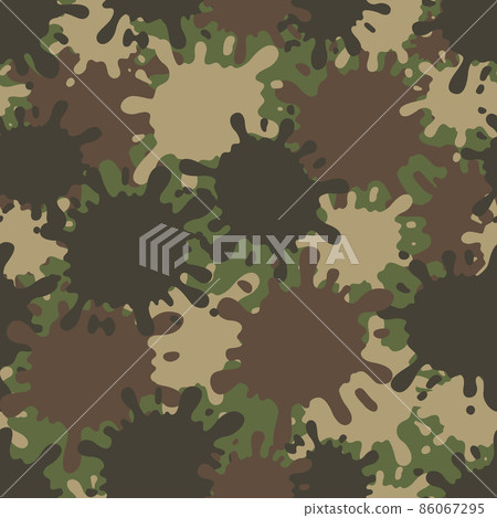 Camouflage pattern. Design element for poster, clothes decoration, card, banner. Vector illustration Camouflage pattern. Design element for poster, clothes decoration, card, banner. Vector illustration 86067295
