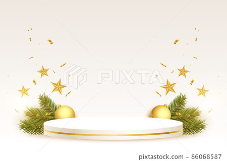 christmas background with podium fr product display christmas background with podium fr product display 86068587