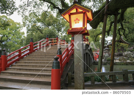 盛開梅花的太宰府天滿宮 86070503
