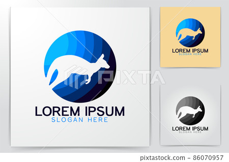 kangaroo logo Ideas. Inspiration logo design. Template Vector Illustration. Isolated On White Background kangaroo logo Ideas. Inspiration logo design. Template Vector Illustration. Isolated On White Background 86070957