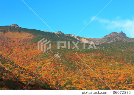 [Fukushima Prefecture] Mt. Adatara Mountain Range in Kinshu 86072883