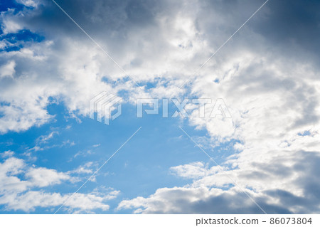 Blue sky sky background background material 86073804