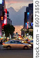 台北市市中心十字路口黃昏3 86073850