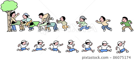 Children's school life Saijiki play 86075174