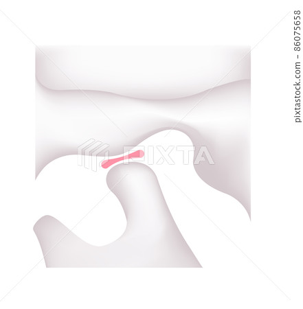 Normal chin / mouth open vector illustration 86075658