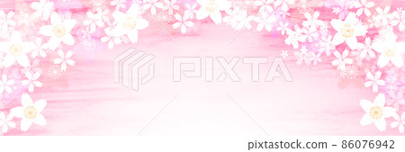 櫻花日本圖案水彩背景 櫻花日本圖案水彩背景 86076942