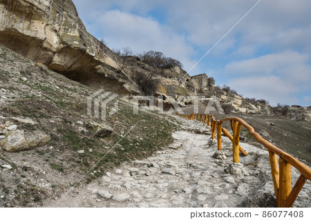 Cave city Chufut-Kale in Bakhchysarai, Crimea Cave city Chufut-Kale in Bakhchysarai, Crimea 86077408