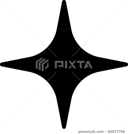 Glitter light star icon simple cute Glitter light star icon simple cute 86077766
