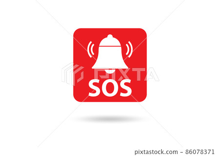 Concept of SOS - distress call in case of danger Concept of SOS - distress call in case of danger 86078371