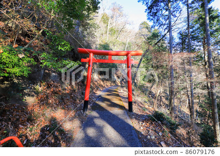 Torii of Akaiwao Shrine in Nabari City Torii of Akaiwao Shrine in Nabari City 86079176