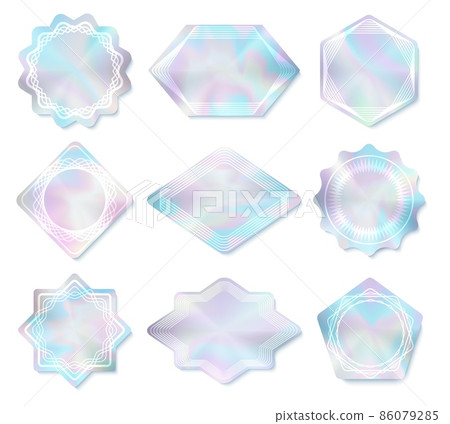 .Holography rainbow labels 86079285
