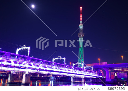 Tokyo Sky Tree & Kimetsu no Yaiba Collaboration / Special Light Up-Tanjiro Kamado- 86079893