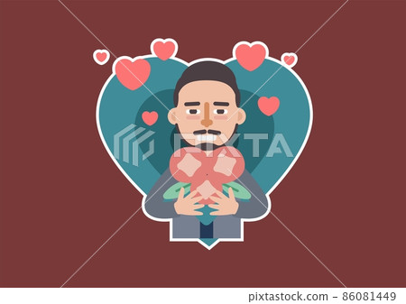 Valentine's day gift illustration for various graphic design and advertising applications Valentine's day gift illustration for various graphic design and advertising applications 86081449