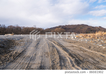 Scenery of the river disaster area Sai River 86081902