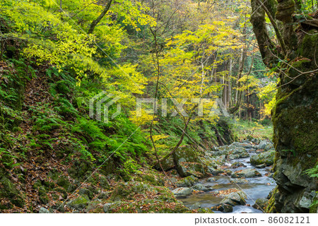 Yamanori valley surrounded by megaliths reminiscent of landscape paintings Yamanori valley surrounded by megaliths reminiscent of landscape paintings 86082121