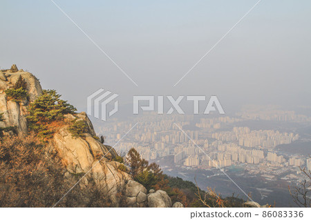 View of downtown Seoul from Mt. Dobong View of downtown Seoul from Mt. Dobong 86083336
