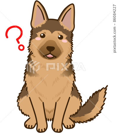 German shepherd in doubt 86084227