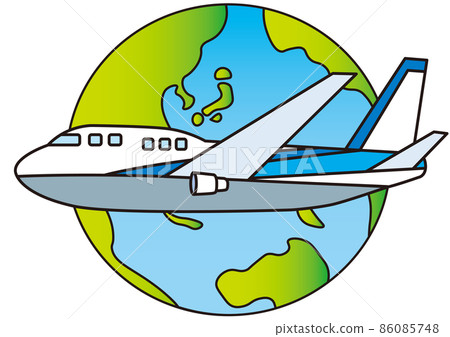 環遊世界的大型噴氣式飛機 86085748