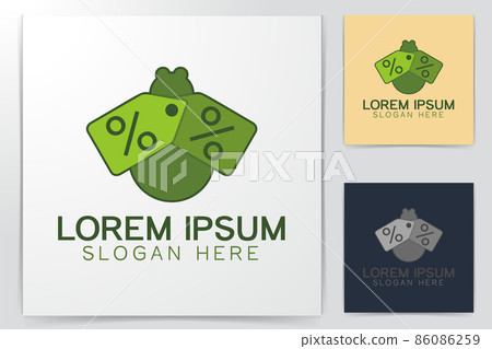 insect. prize tag. discount. sale logo Ideas. Inspiration logo design. Template Vector Illustration. Isolated On White Background 86086259