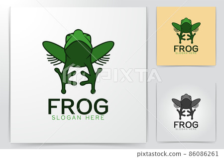 frog logo Ideas. Inspiration logo design. Template Vector Illustration. Isolated On White Background 86086261