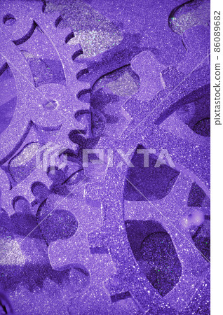 Abstract golden shiny clockwork background Abstract golden shiny clockwork background 86089682