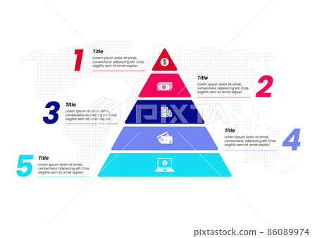 Pyramid infographic 86089974