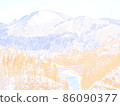 Fukushima Prefecture Winter Tadami Line scenery 86090377