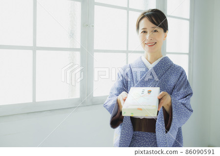Kimono Houmongi Noshi Kimono Houmongi Noshi 86090591