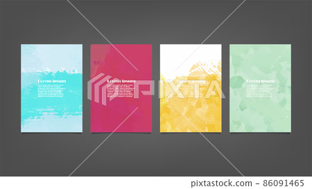 Set of colorful vector watercolor backgrounds for poster, brochure or flyer, Bundle of watercolor posters, flyers or cards. Banner template. Set of colorful vector watercolor backgrounds for poster, brochure or flyer, Bundle of watercolor posters, flyers or cards. Banner template. 86091465