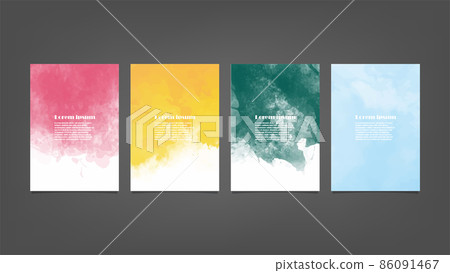 Set of colorful vector watercolor backgrounds for poster, brochure or flyer, Bundle of watercolor posters, flyers or cards. Banner template. Set of colorful vector watercolor backgrounds for poster, brochure or flyer, Bundle of watercolor posters, flyers or cards. Banner template. 86091467