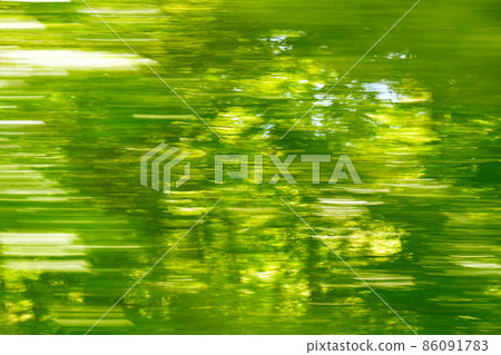 A view of nature seen from the window, flowing green A view of nature seen from the window, flowing green 86091783