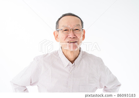 高級男性肖像微笑 高級男性肖像微笑 86093183
