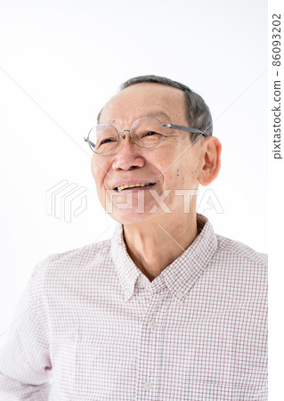 Senior male portrait smile Senior male portrait smile 86093202