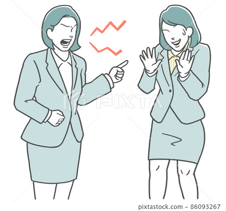女上司責備女下屬 女上司責備女下屬 86093267