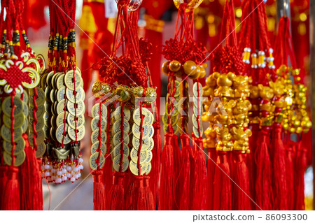 中國春節，傳統，飾品，中国の旧正月、伝統、装飾品、Chinese New Year, Ornamen 86093300