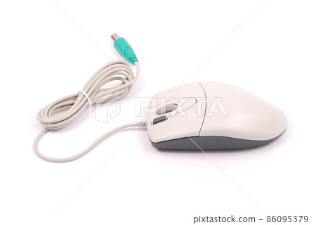 White computer optical mouse White computer optical mouse 86095379