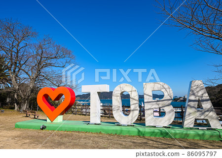 TOBA monument in Toba City Shiroyama Park 86095797