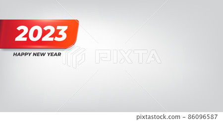 2023 Happy new year horizontal banner... - Stock Illustration [86096587] -  PIXTA