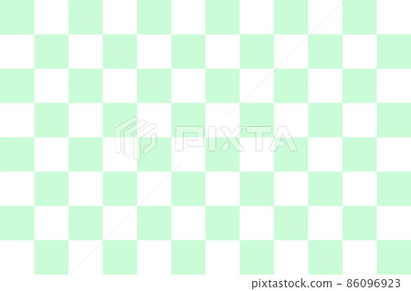Green and white checkered background material Green and white checkered background material 86096923