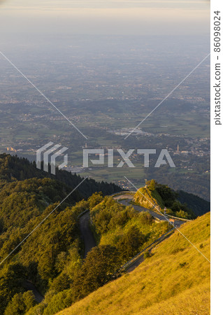 summer landscape near Monte Grappa, Northern Italy summer landscape near Monte Grappa, Northern Italy 86098024