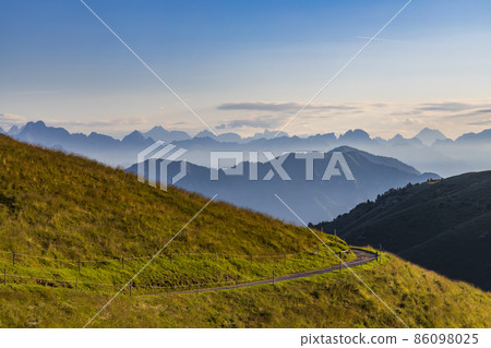 summer landscape near Monte Grappa, Northern Italy summer landscape near Monte Grappa, Northern Italy 86098025