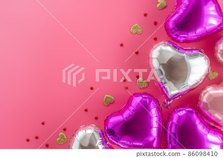 Holiday background with air balloons Holiday background with air balloons 86098410