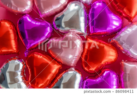 Holiday background with air balloons 86098411