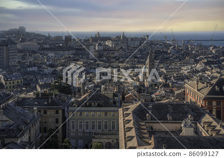 Genoa view of the Porto Antico 86099127