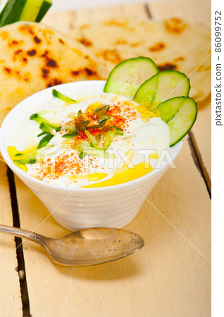 Arab middle east goat yogurt and cucumber salad Arab middle east goat yogurt and cucumber salad 86099752