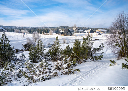 Wintertime landscape of Jizera Mountains 86100095